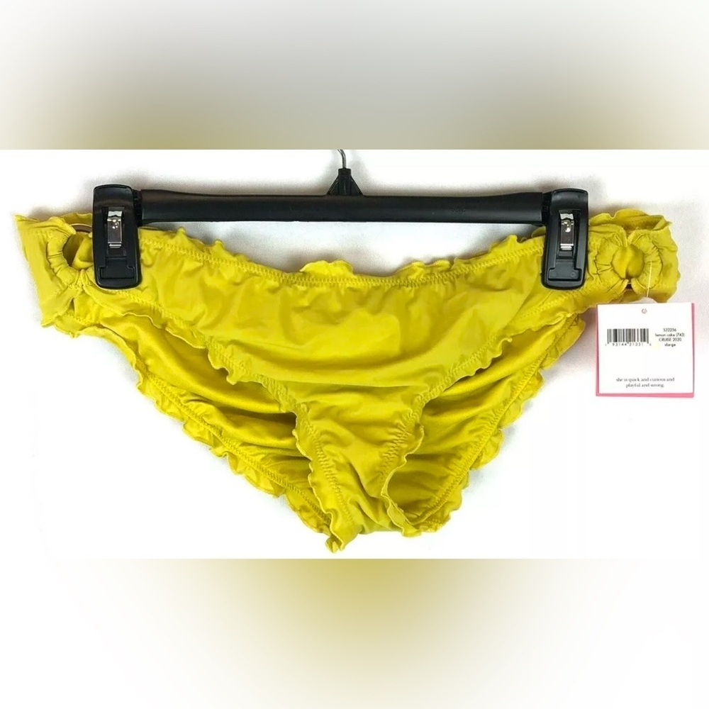Kate Spade Women’s Size XL Yellow Ruched Bikini Bottom